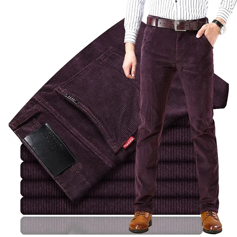 Heren Corduroy Zakelijke Broek