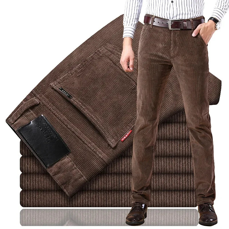 Heren Corduroy Zakelijke Broek