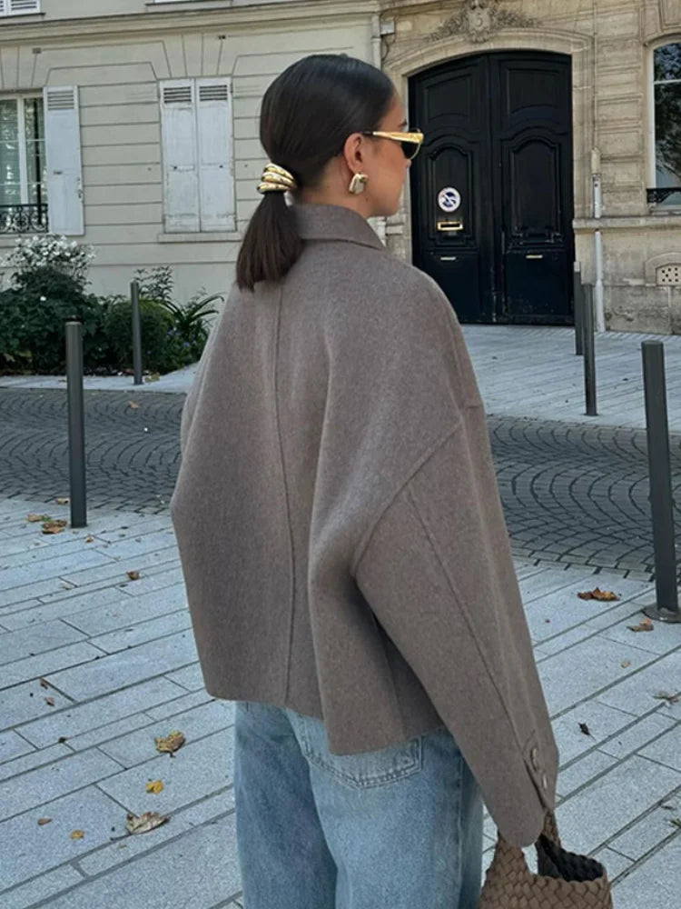 Xiara Jas | Herfst Oversized Wollen Jas