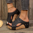 Dames Comfortabele Sleehak Sandalen