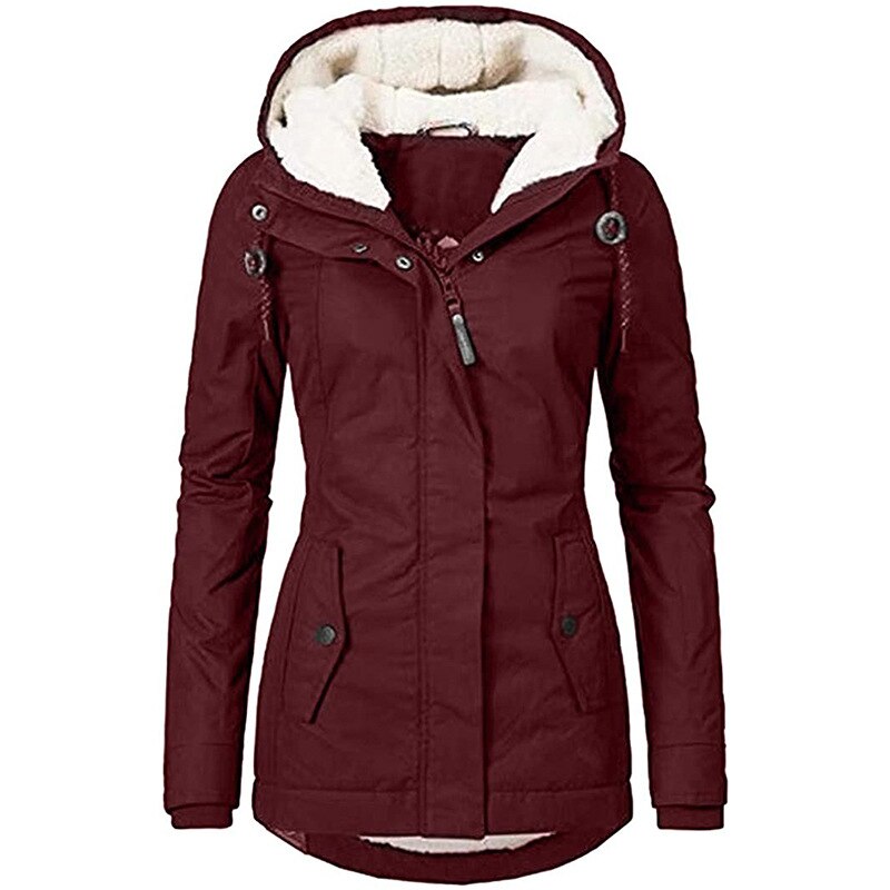 Aleena Jas | Winter Parka met Capuchon en Fleecevoering