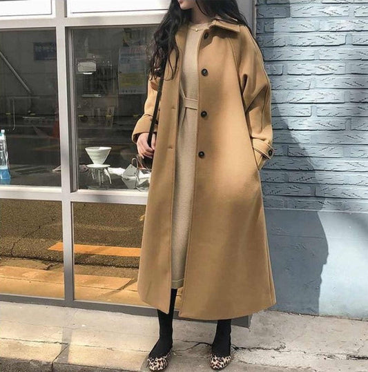 Wanda Jas | Dames Herfst Elegante Trenchcoat met Ceintuur