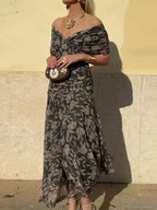 Dames Maxi Jurk met V Hals