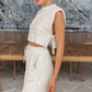 Maudie Set | Dames Tweedelige Crop Top & Broek Set