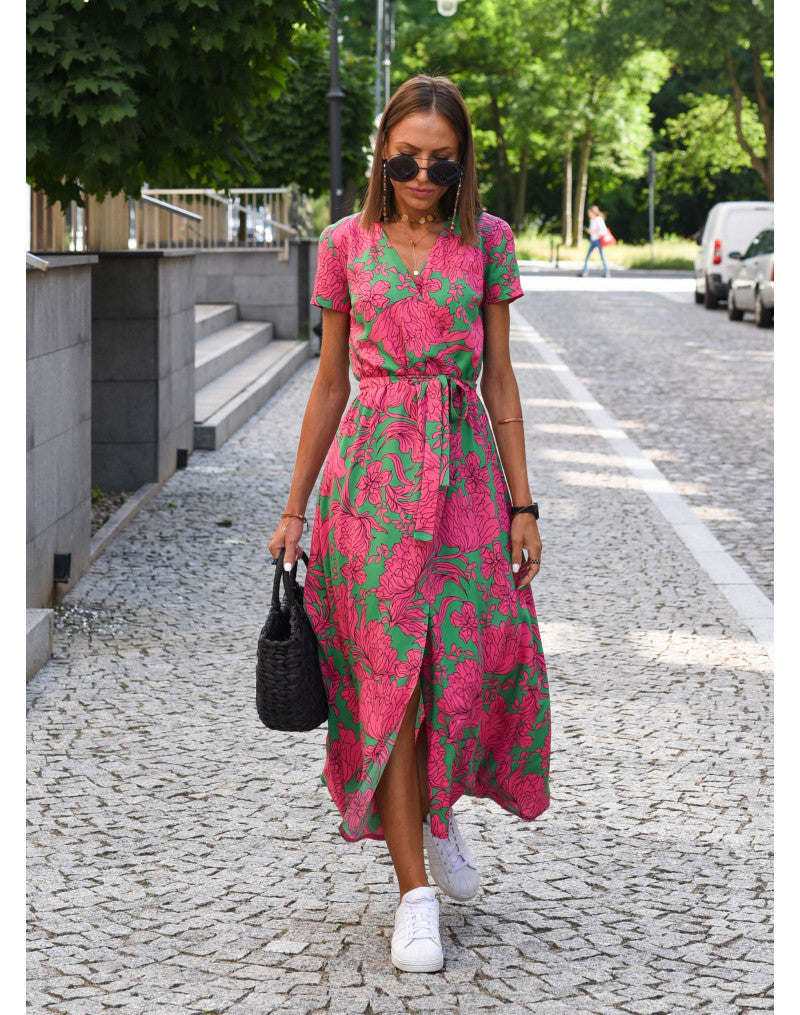 Women's Floral Print Maxi Dress