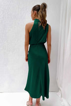 Dames Halter Maxi Avondjurk