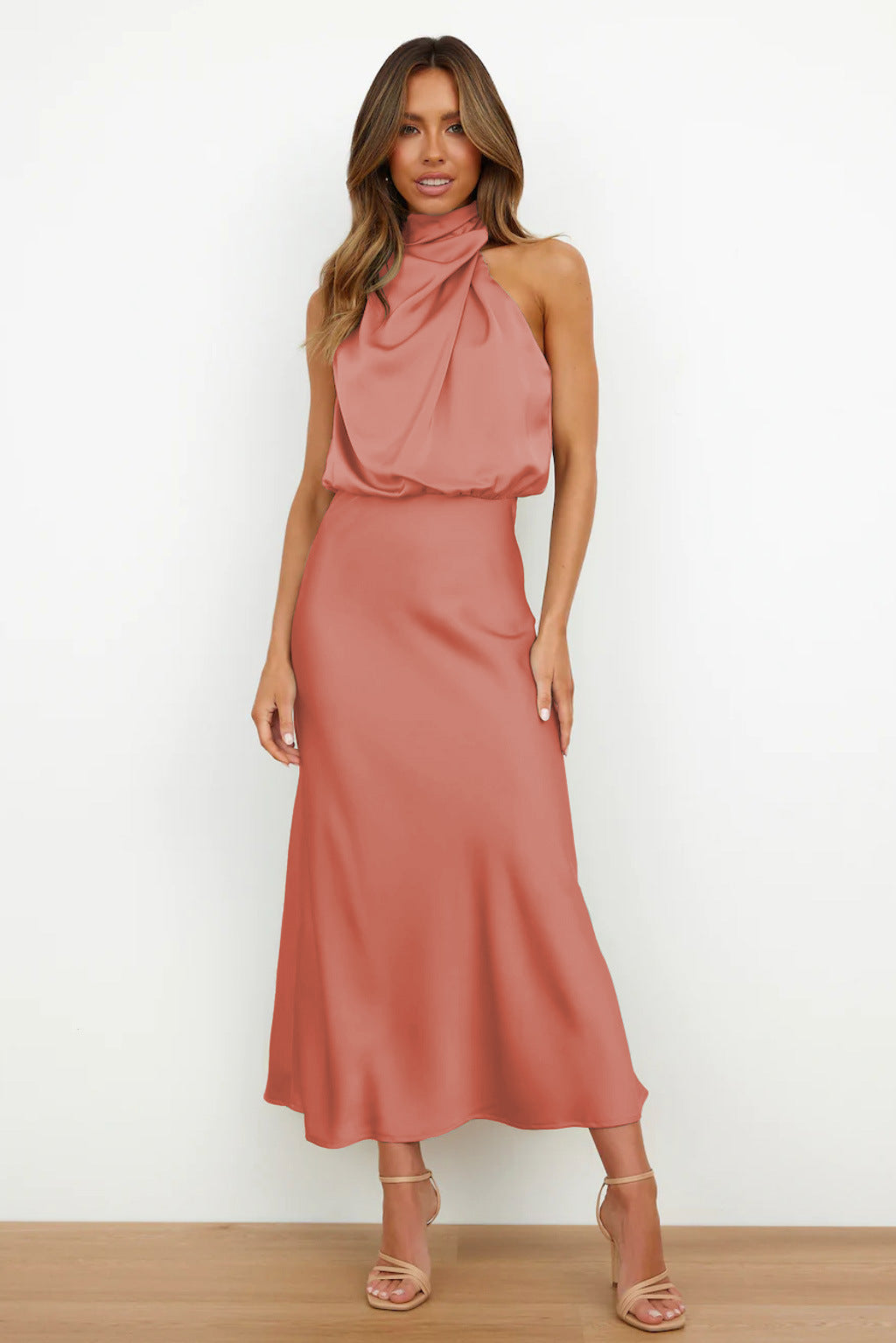 Dames Halter Maxi Avondjurk