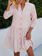 Dames Vloeiende Midi Jurk Casual
