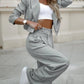 Margery Set | Vrouwen Gestreepte Blazer & Broek Set