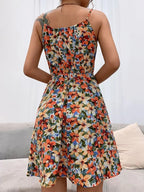 Dames Mini Jurk Bloemenprint