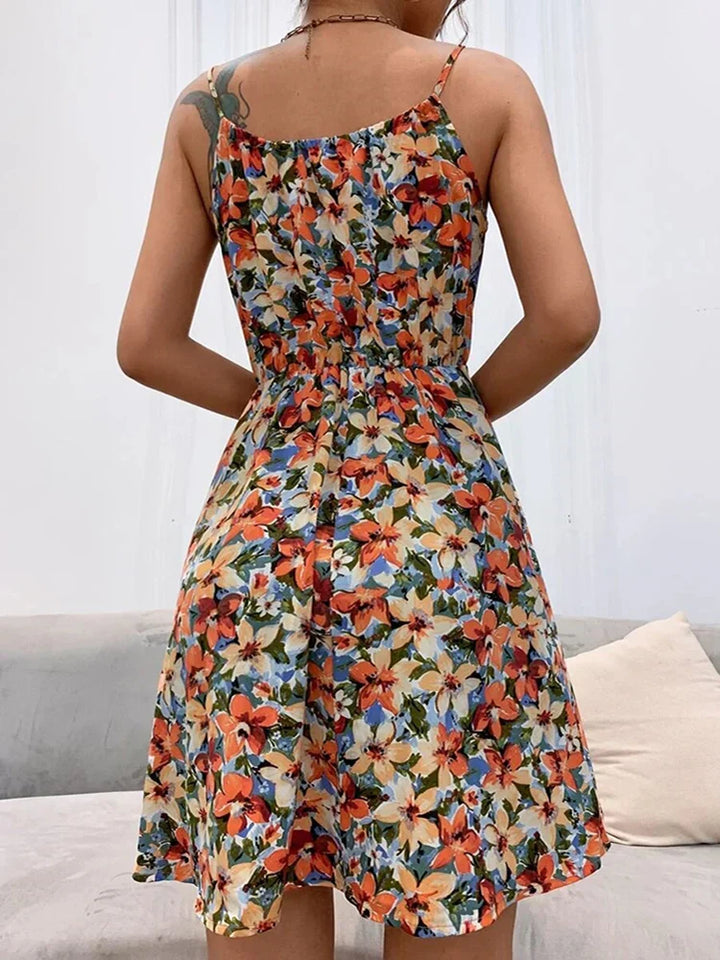 Dames Mini Jurk Bloemenprint