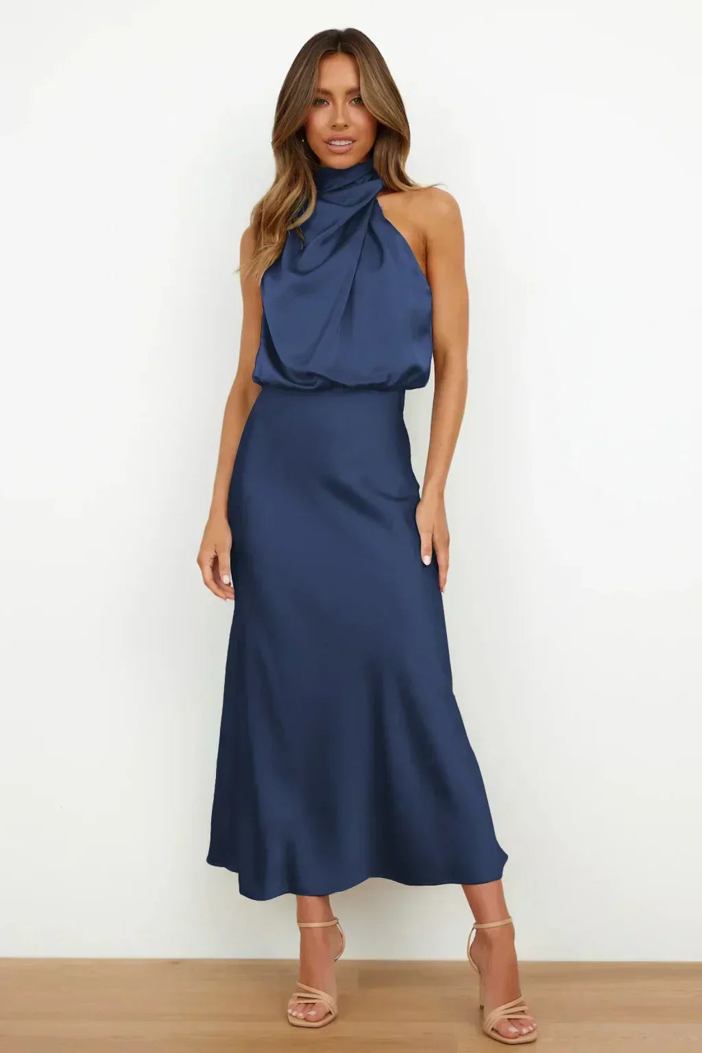 Dames Halter Maxi Avondjurk