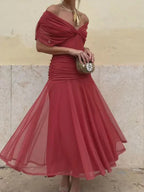 Dames Maxi Jurk met V Hals