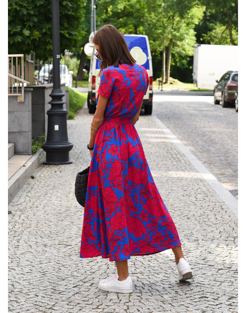 Women's Floral Print Maxi Dress
