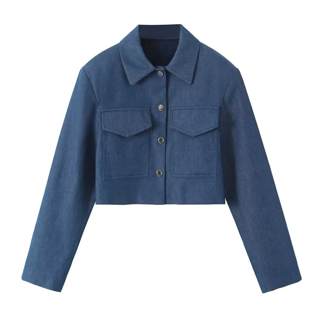 Malaya Set | Vrouwen Zachte Denim Jas en Broek Set
