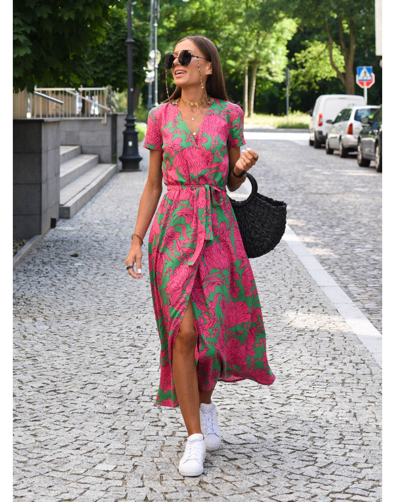 Women's Floral Print Maxi Dress