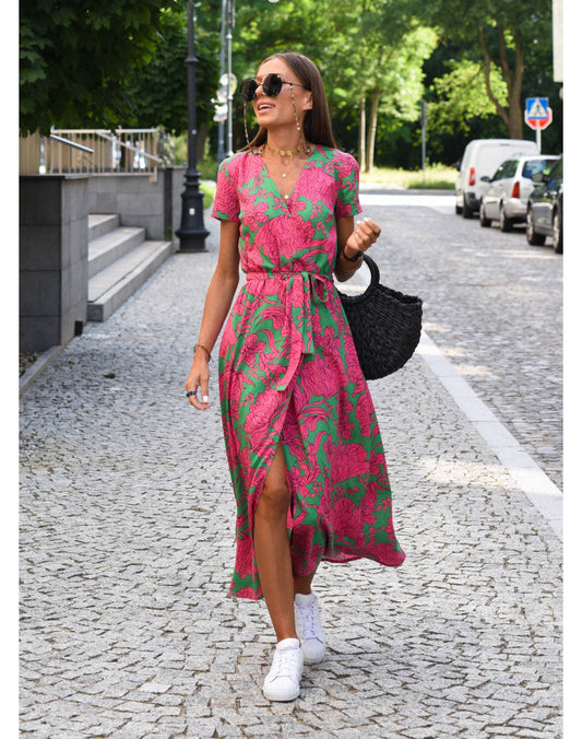 Dames Maxi Jurk Bloemenprint