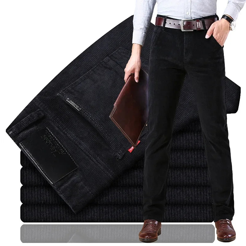 Heren Corduroy Zakelijke Broek