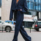 Margery Set | Vrouwen Gestreepte Blazer & Broek Set
