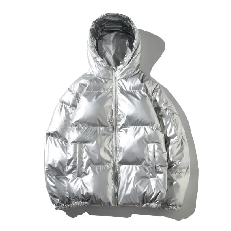 Barisha Jas | Dames Winter Puffer Jas met Metallic Glans