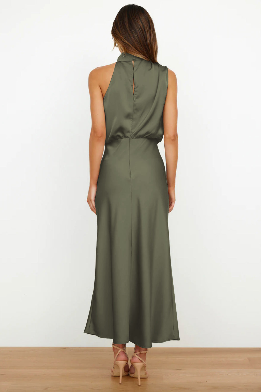 Dames Halter Maxi Jurk