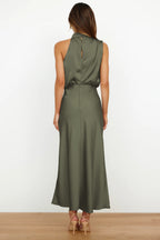 Dames Halter Maxi Avondjurk