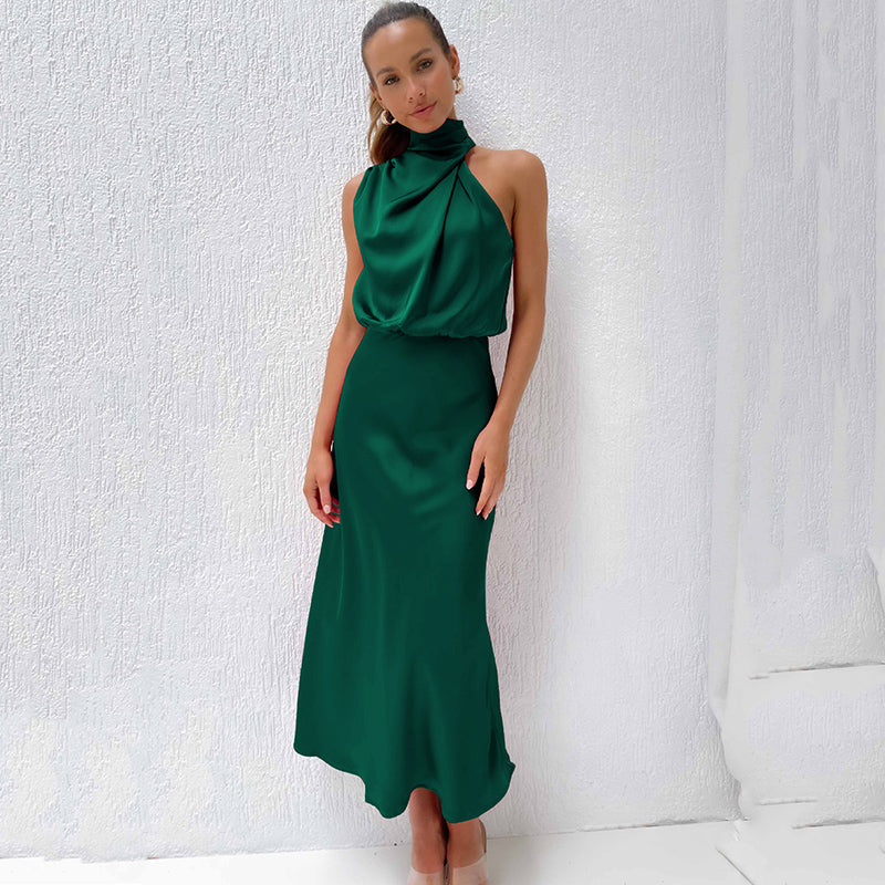 Dames Halter Maxi Avondjurk