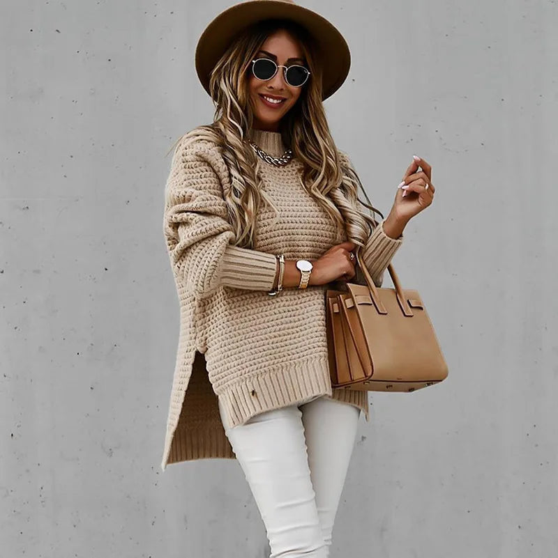 Betty Trui | Dames Herfst Oversized Gebreide Trui