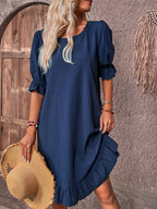 Dames Zomer Mini Jurk met Buikbedekkend Ontwerp
