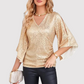 Rachelle Top | Casual Sequin V-Hals Top