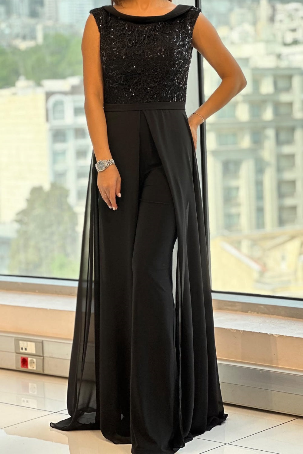 Dames Mouwloze Jumpsuit Klassiek