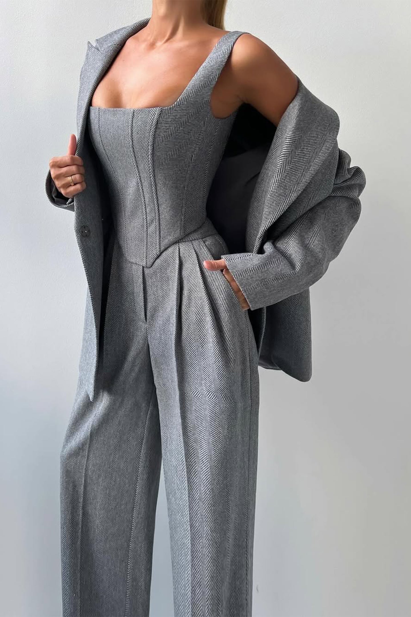 Dames Elegante Drie Delige Set