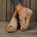 Dames Comfortabele Sleehak Sandalen