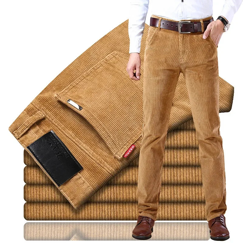 Heren Corduroy Zakelijke Broek