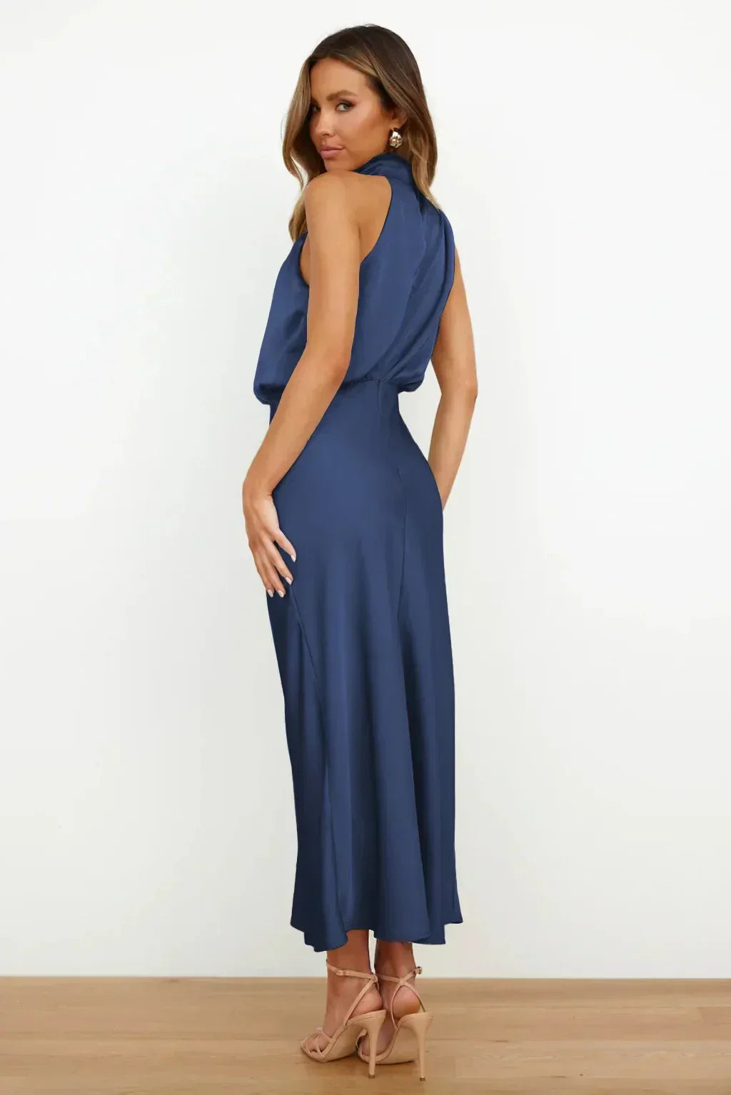 Dames Halter Maxi Jurk