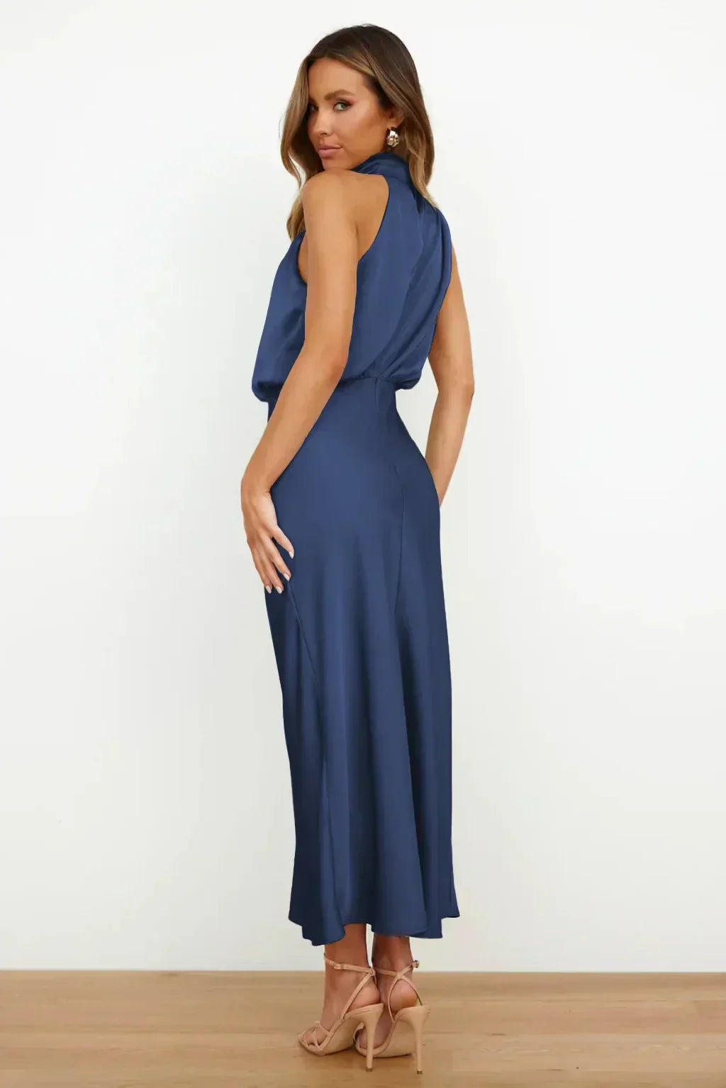 Dames Halter Maxi Avondjurk