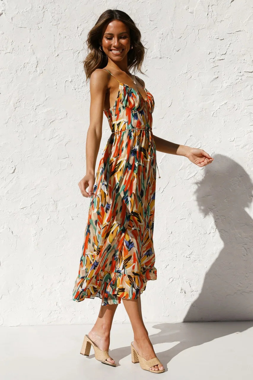 Dames Klassieke Midi Jurk