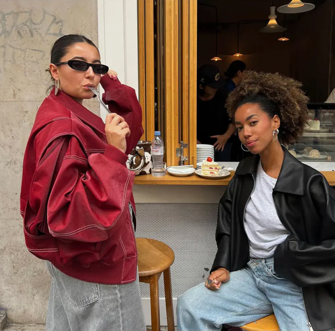 Xylina Jas | Dames Herfst Oversized Rits Jas