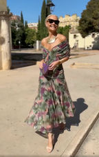 Dames Romantische Maxi Jurk Bloemenprint