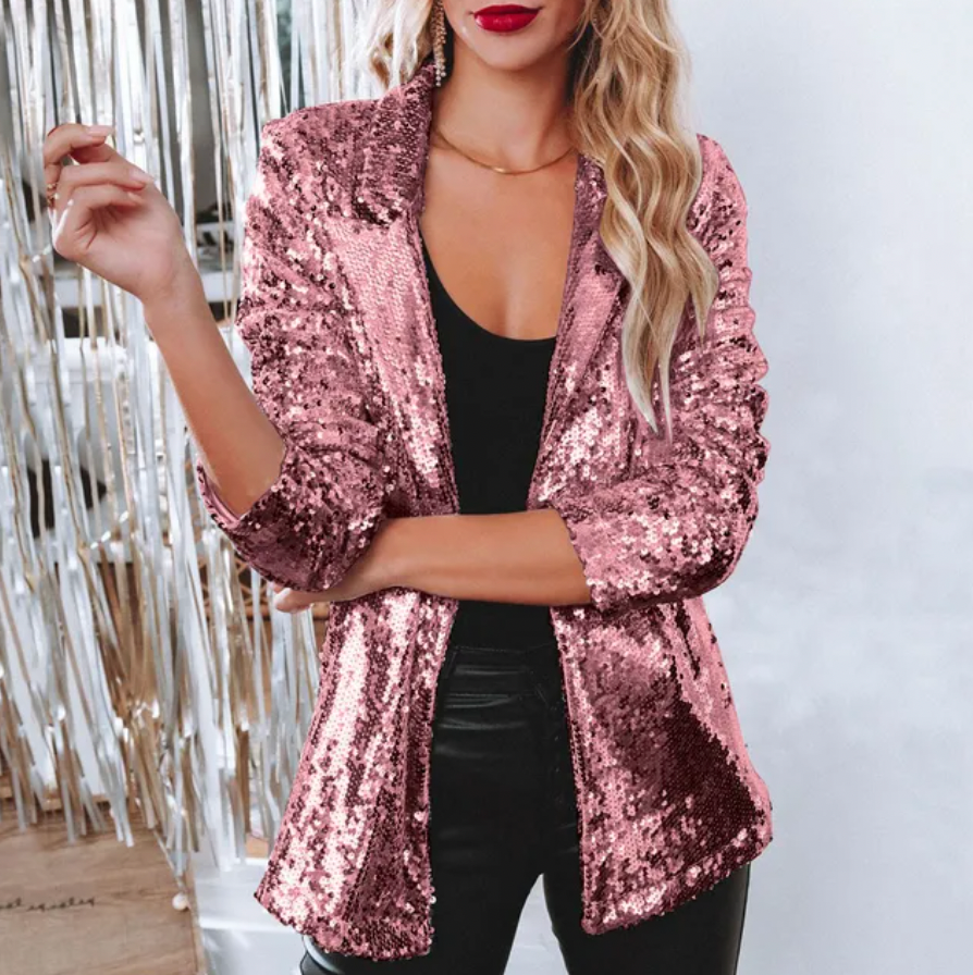 Xadia Blazer | Dames Herfst Pailletten Party Blazer