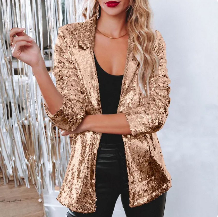 Xadia Blazer | Dames Herfst Pailletten Party Blazer