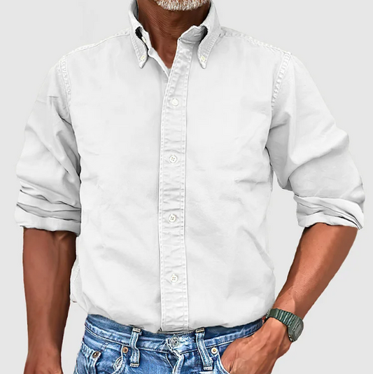Wesley Shirt | Klassiek Katoenen Overhemd met Knoopsluiting