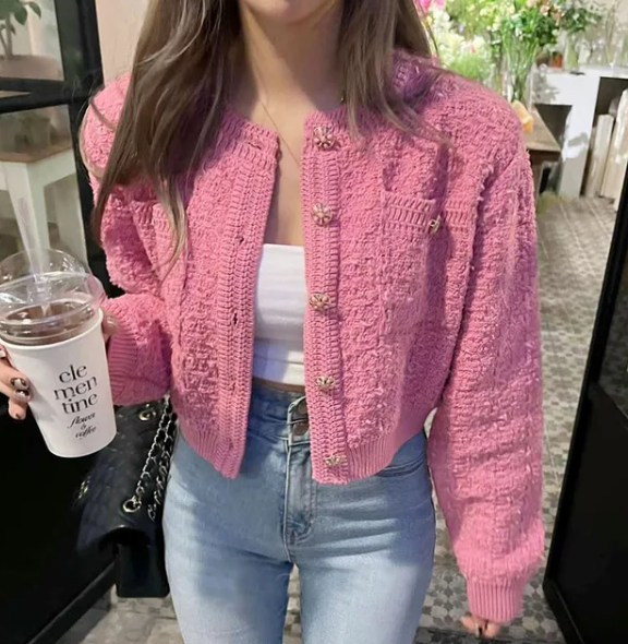 Bernice Vest | Dames Herfst Korte Gebreide Vest