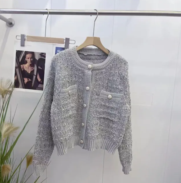 Bernice Vest | Dames Herfst Korte Gebreide Vest