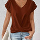 Michelle Bloes | Casual Korte Mouw V-Hals Bloes