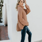 Briana Trui | Dames Herfst Oversized Gebreide Trui met Col