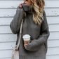 Briana Trui | Dames Herfst Oversized Gebreide Trui met Col