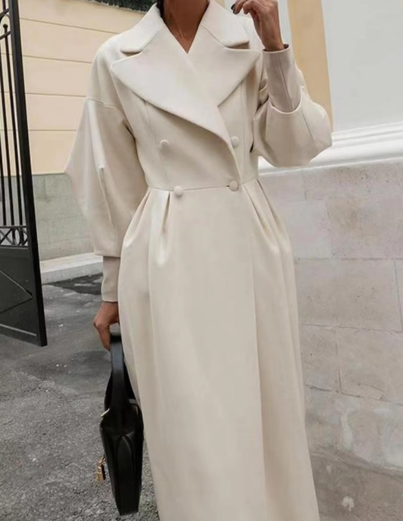 Yassmine Coat | Herfst Lange Elegante Jas