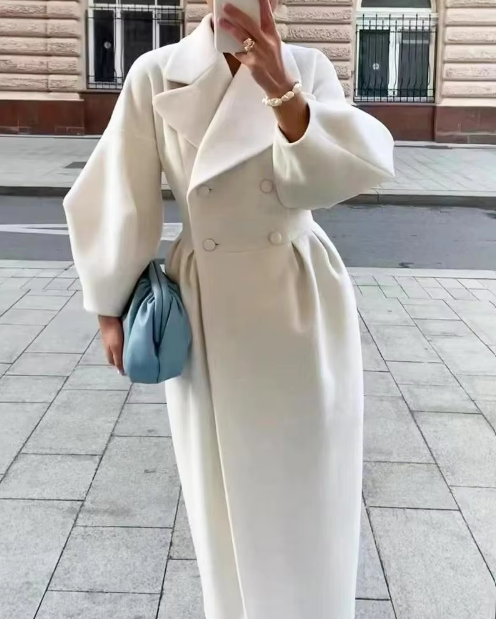 Yassmine Coat | Herfst Lange Elegante Jas