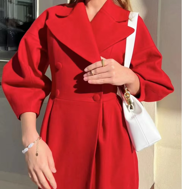 Yassmine Coat | Herfst Lange Elegante Jas